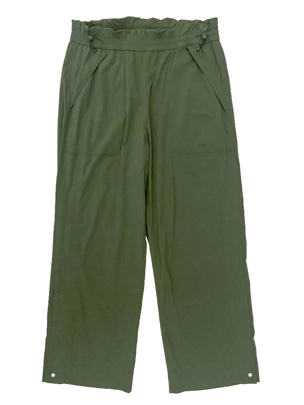 ATHLETA Aspen Olive Trekkie High Rise Parachute Pant L
